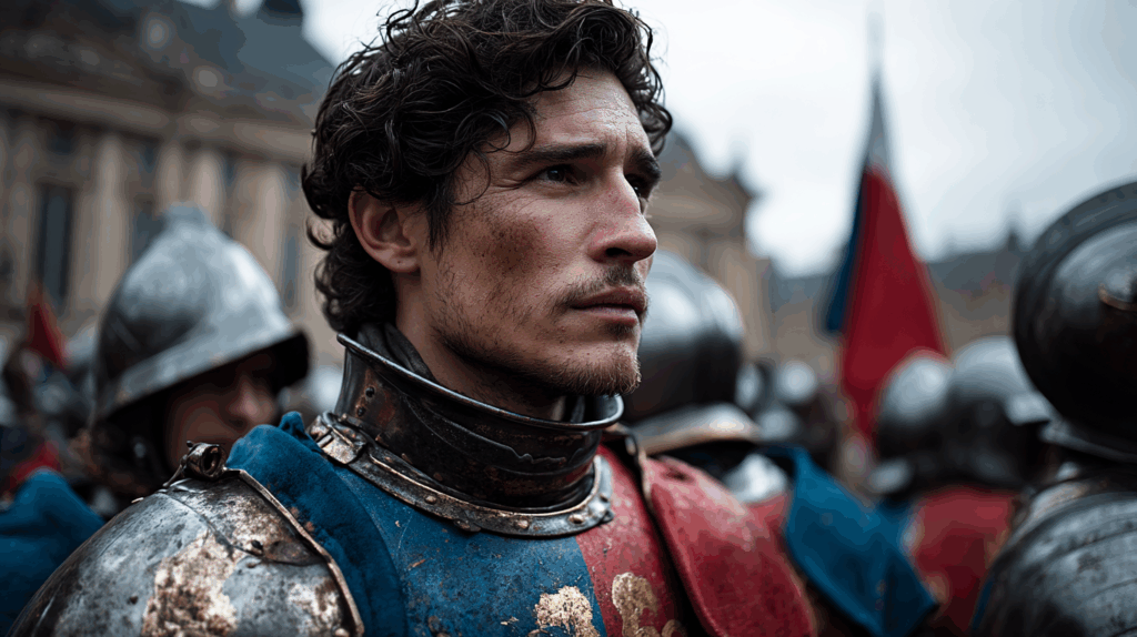 alex vestido cmo un soldado